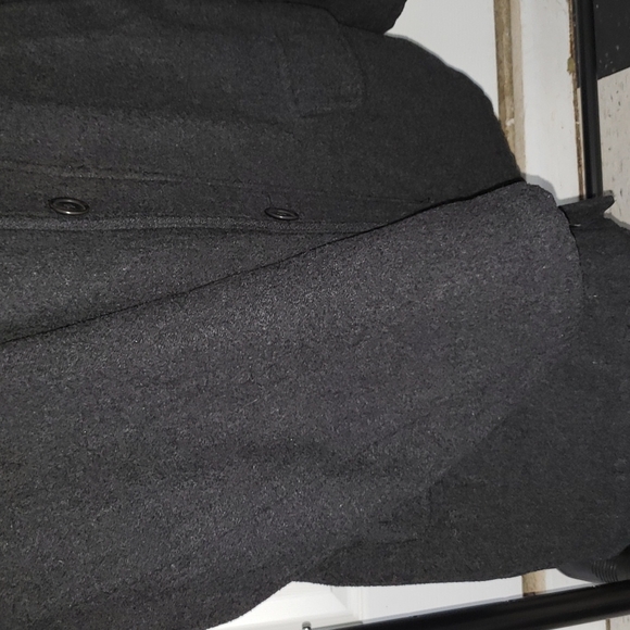 💘RESERVED JF💘POLO RALPH LAUREN VINTAGE 2-ZIP-5-BUTTON CLOSURE HEAVY WOOL COAT - Picture 7 of 12